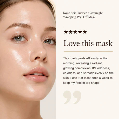 Masque de nuit réparateur à l'acide kojique et au curcuma