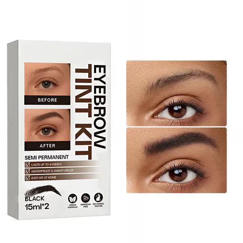 Kit de teinture waterproof longue durée pour sourcils