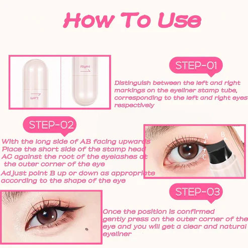 Tampon eyeliner ailé waterproof
