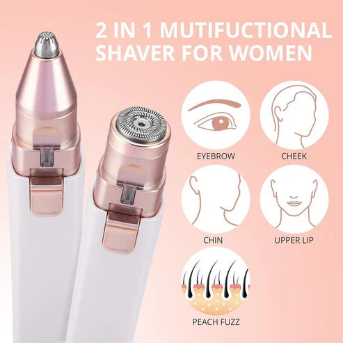 Appareil 2-en-1 d'épilation des sourcils et du visage pour femme