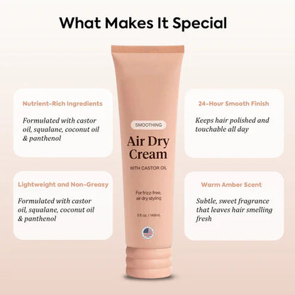 Heat-Free Glow: The Ultimate Smoothing Air Dry Cream