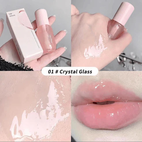 Moisturizing Lip Balm, 2 Counts/Set Hydrating Glossy Lip Glaze Stick Plumping Lip Oil for Women