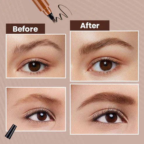 Waterproof Four-tip Beard and Eyebrow Pen