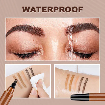 Waterproof Four-tip Beard and Eyebrow Pen