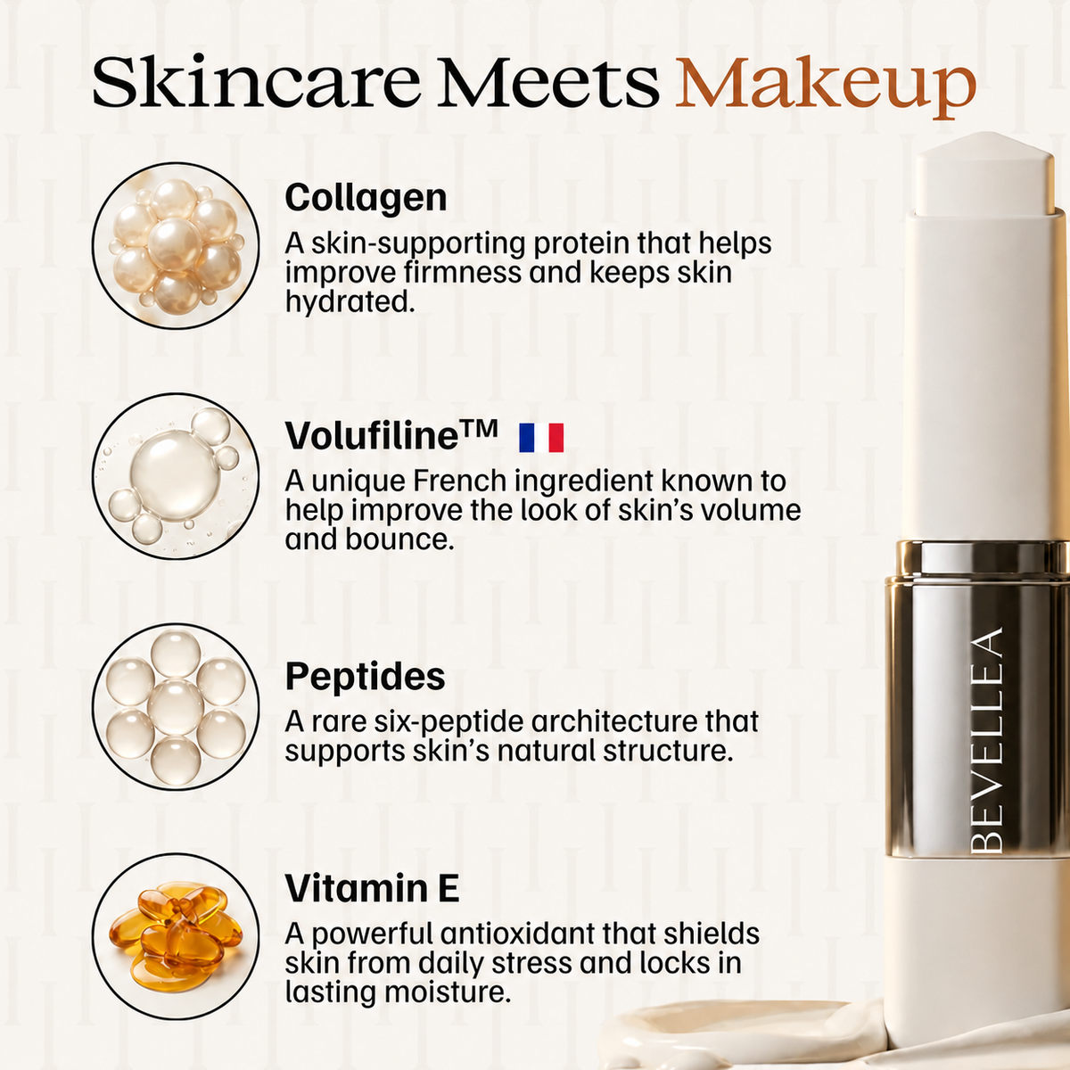 Bevellea® Color-Changing Foundation Stick
