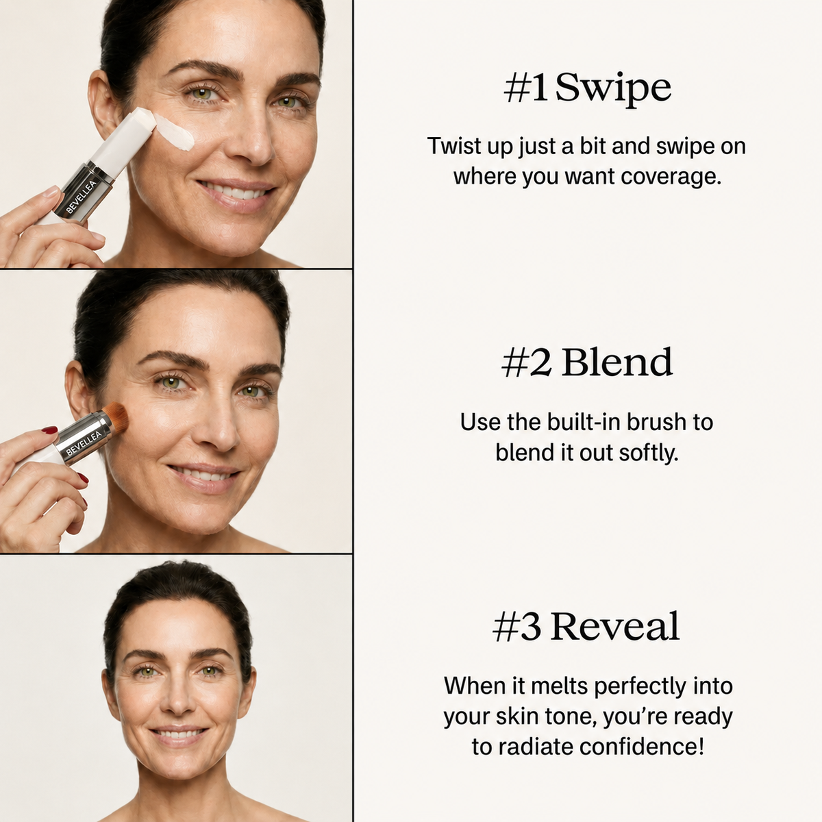 Bevellea® Color-Changing Foundation Stick
