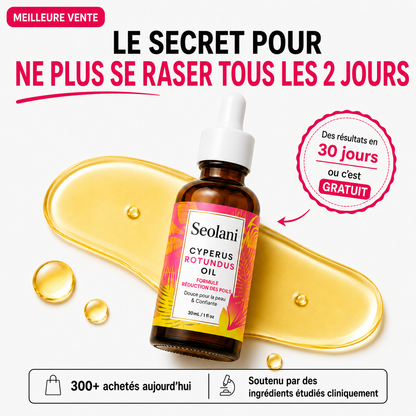 Huile anti-repousse des poils