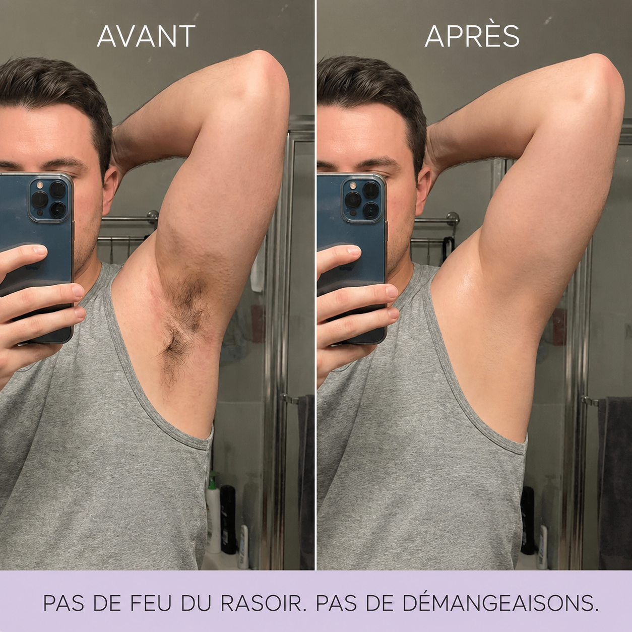 Mousse dépilatoire douce pour le corps