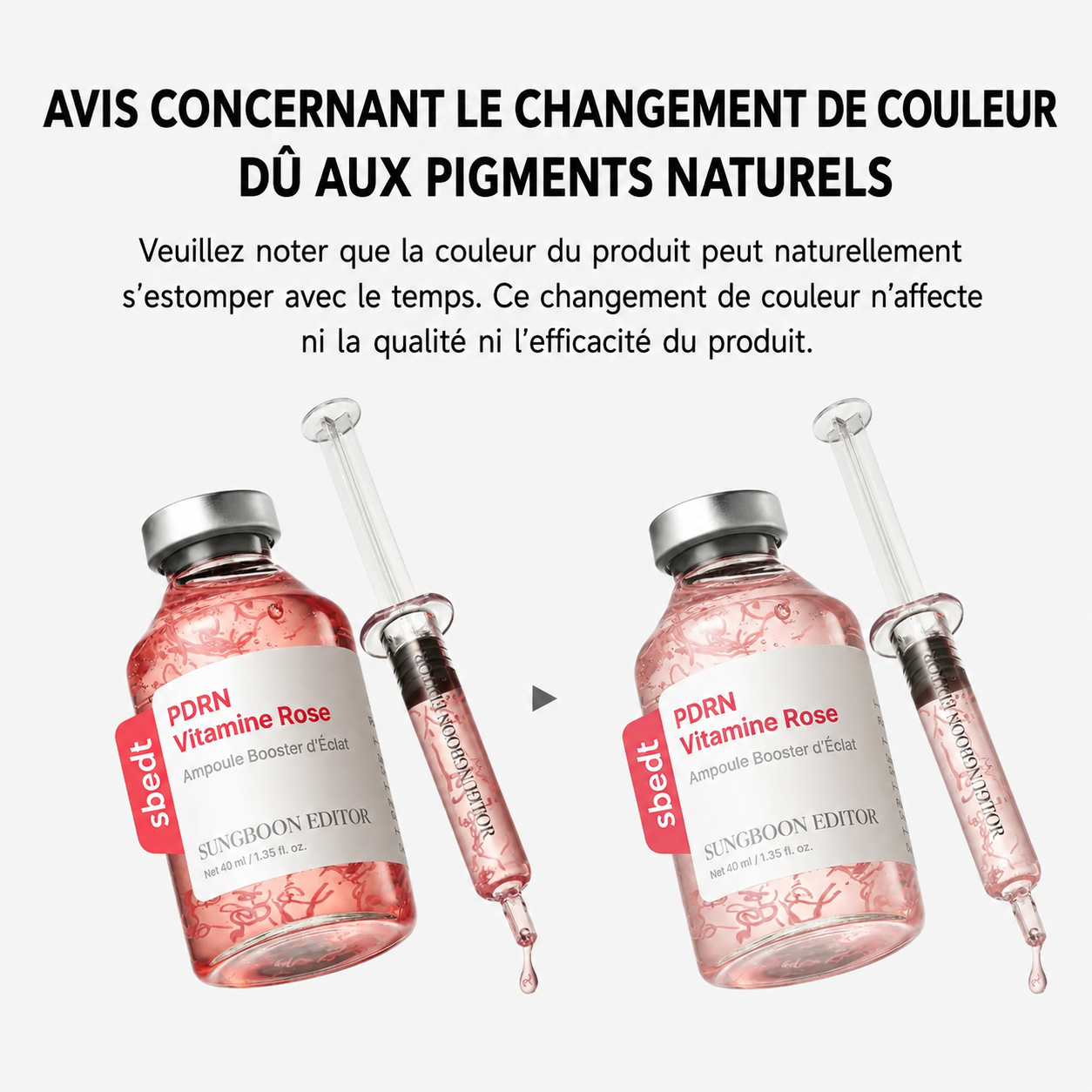 Ampoule coréenne PDRN aux vitamines booster d’éclat