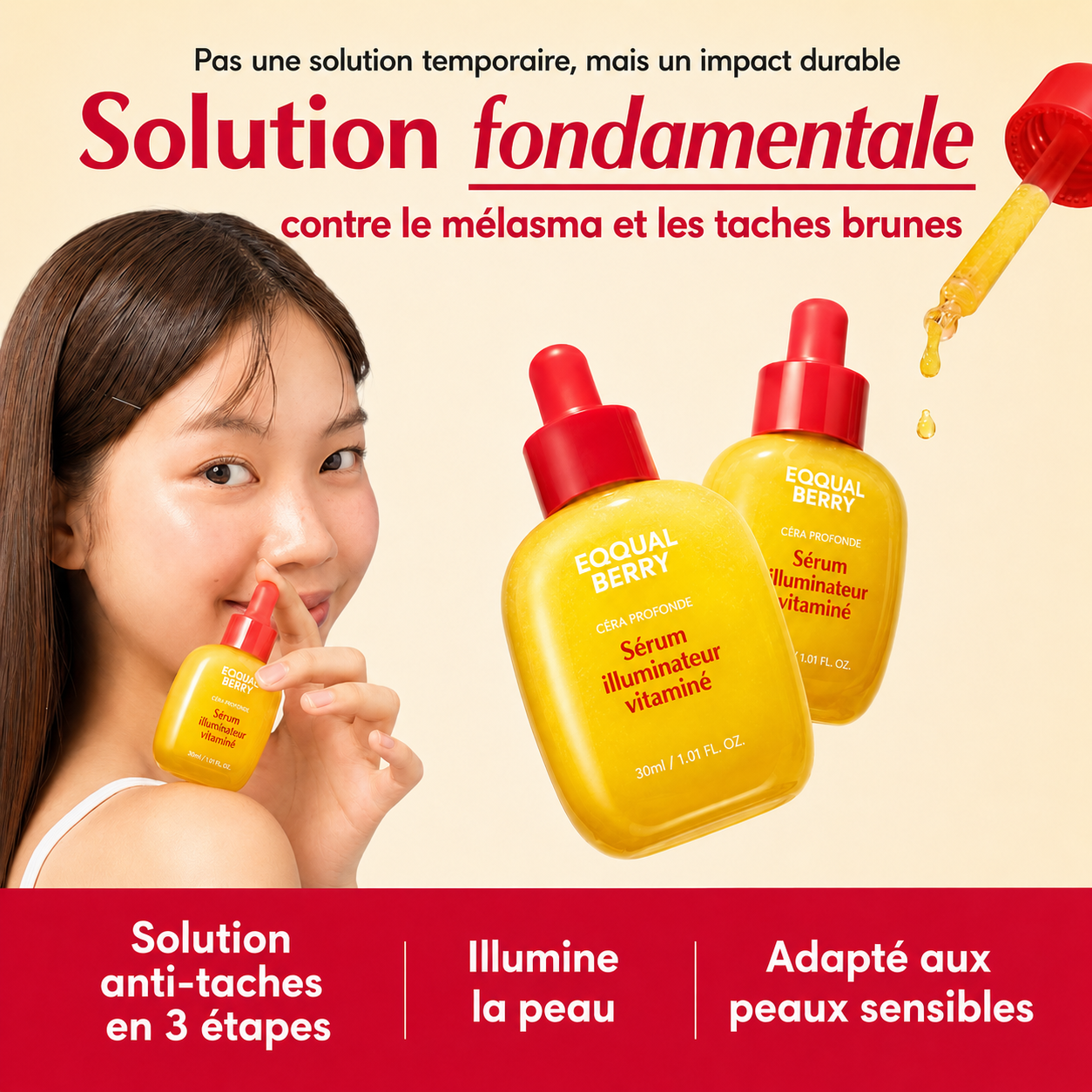 Sérum illuminateur coréen aux vitamines