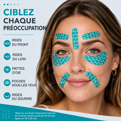 Bande visage et contour des yeux infusée aux peptides