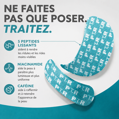 Bande visage et contour des yeux infusée aux peptides