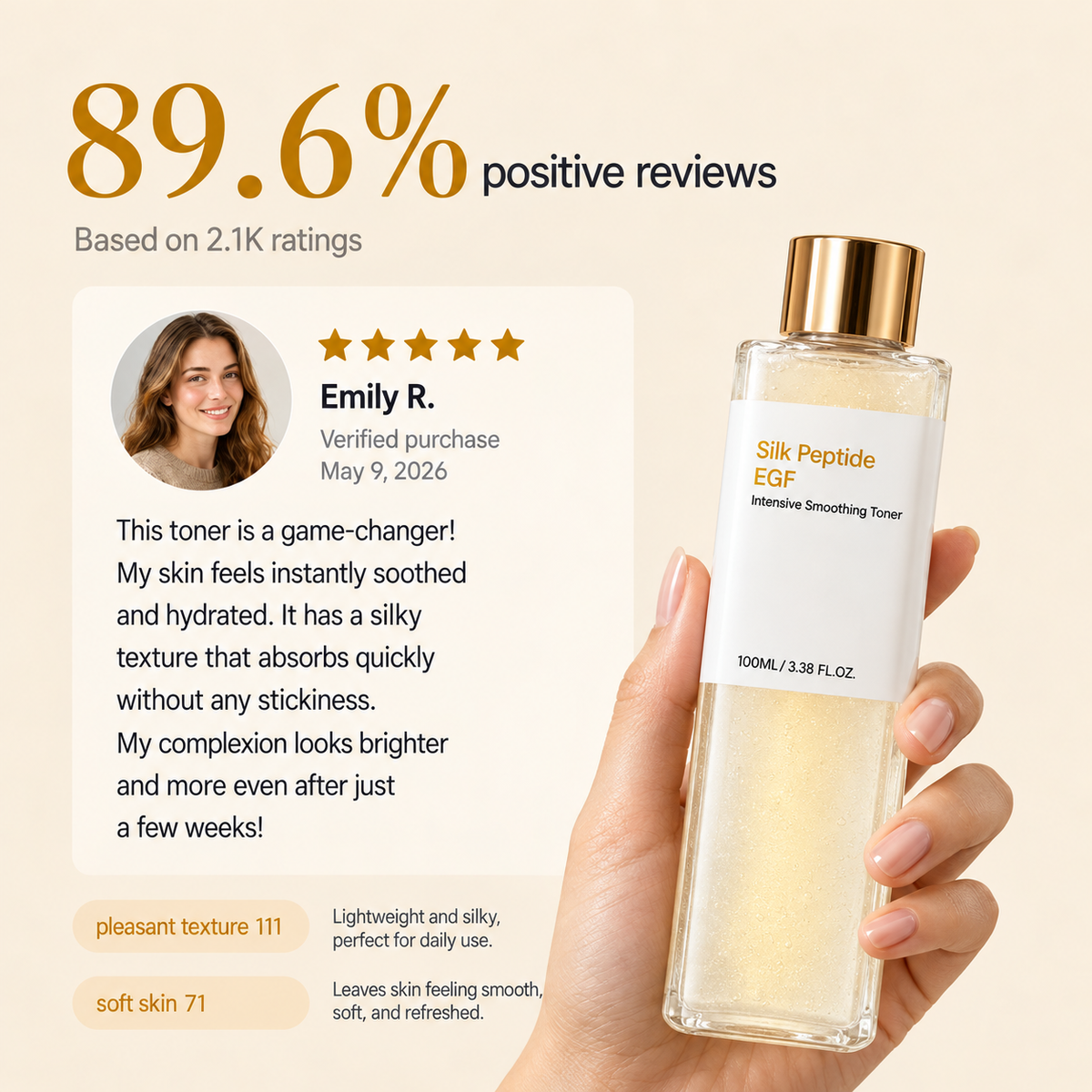 EGF Peptide Firming Toner