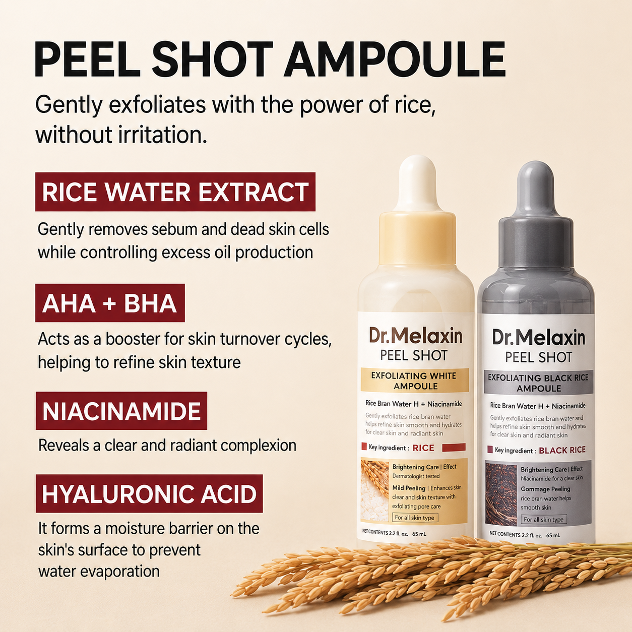 Peel Shot Glow Rice Ampoule Duo