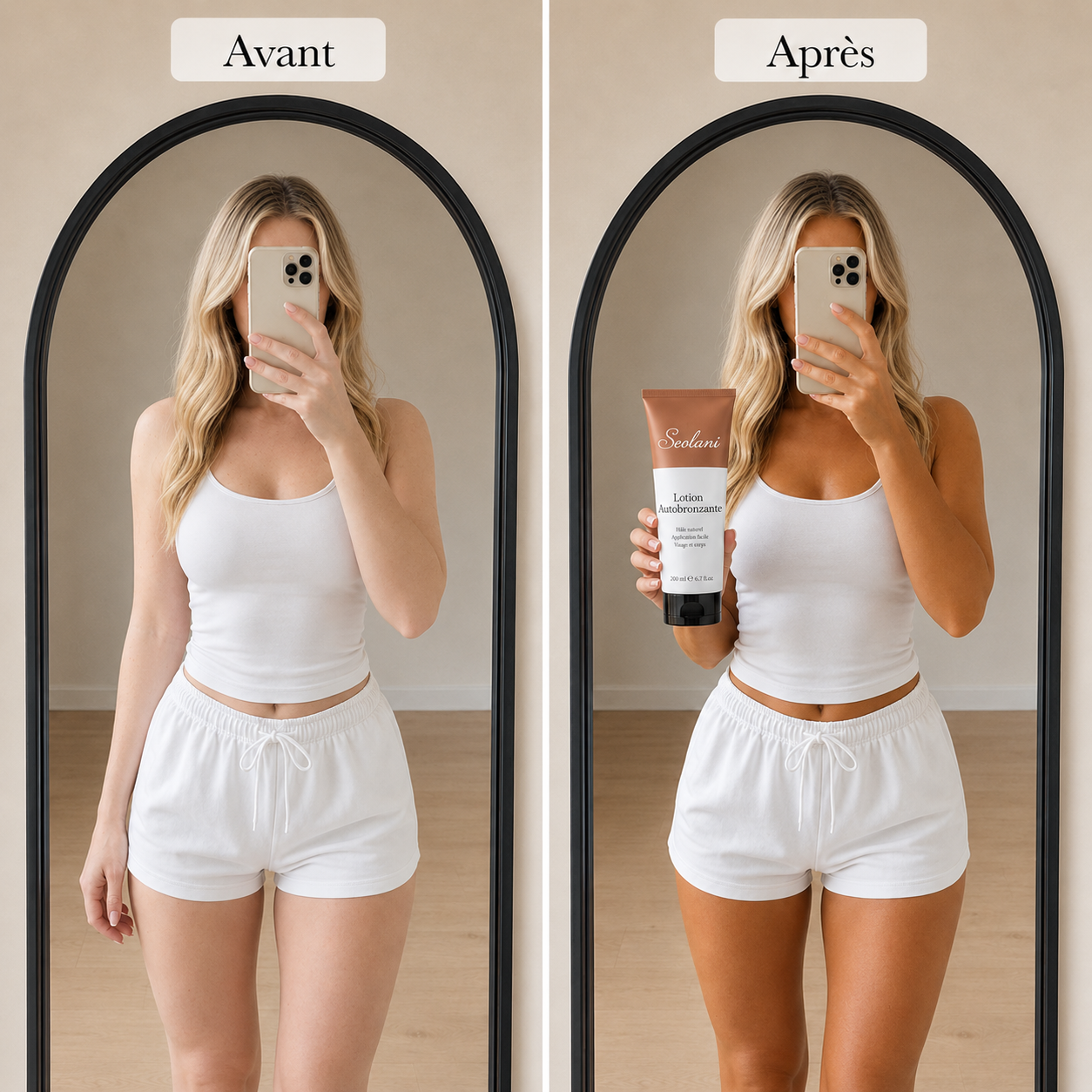 Lotion Autobronzante Corps | Crème de Bronzage Sans Soleil Naturelle