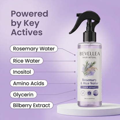 Rosemary + Rice Water Spray